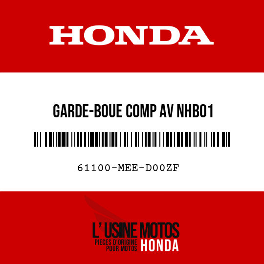 image de 61100-MEE-D00ZF GARDE-BOUE COMP AV NHB01 