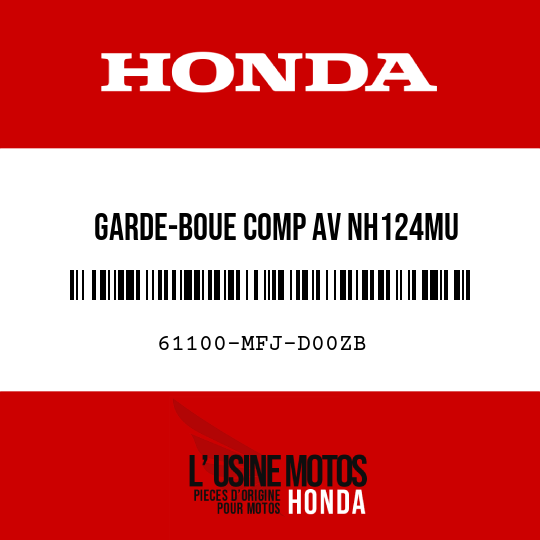 image de 61100-MFJ-D00ZB GARDE-BOUE COMP AV NH124MU 