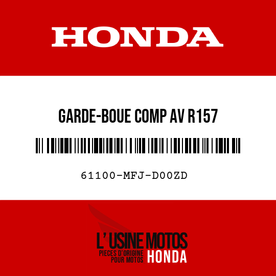 image de 61100-MFJ-D00ZD GARDE-BOUE COMP AV R157 
