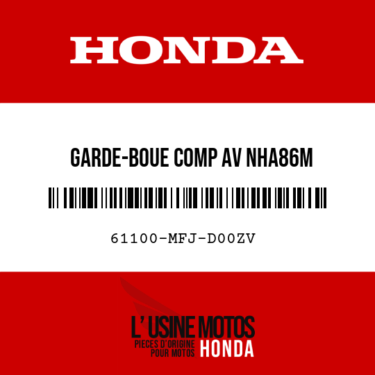 image de 61100-MFJ-D00ZV GARDE-BOUE COMP AV NHA86M