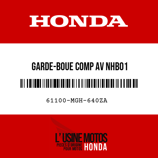 image de 61100-MGH-640ZA GARDE-BOUE COMP AV NHB01