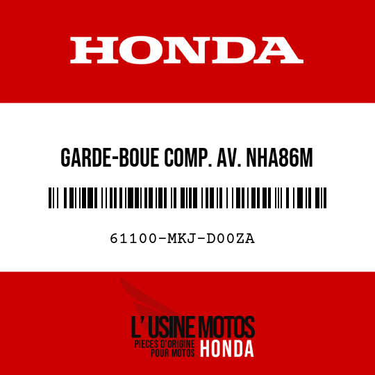 image de 61100-MKJ-D00ZA GARDE-BOUE COMP. AV. NHA86M