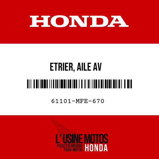 image de 61101-MFE-670 ETRIER, AILE AV