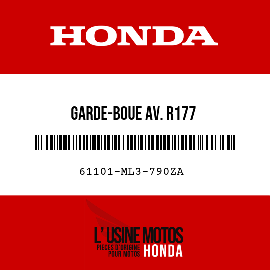 image de 61101-ML3-790ZA GARDE-BOUE AV. R177 