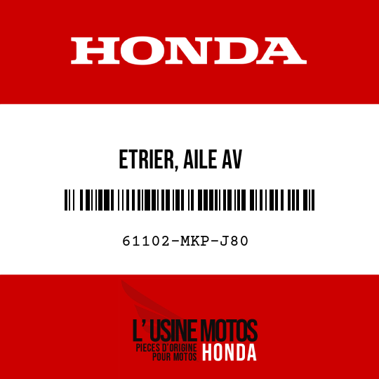 image de 61102-MKP-J80 ETRIER, AILE AV