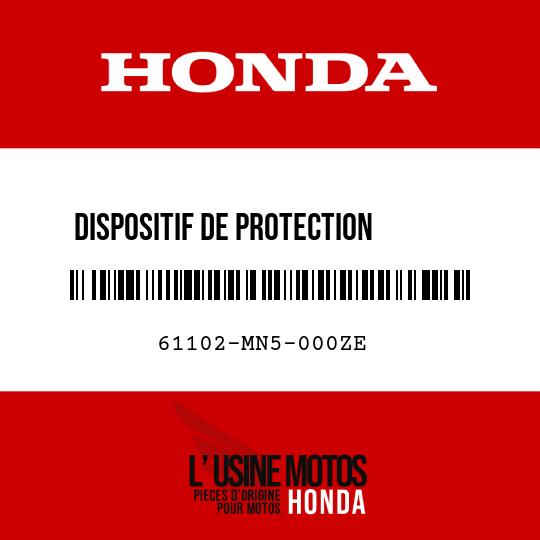 image de 61102-MN5-000ZE DISPOSITIF DE PROTECTION D'AILE TYPE4 (NH276M)