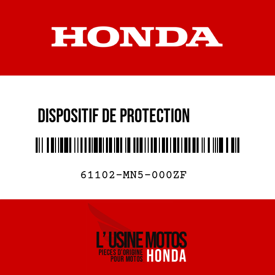 image de 61102-MN5-000ZF DISPOSITIF DE PROTECTION      D'AILE TYPE5