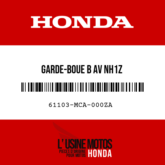 image de 61103-MCA-000ZA GARDE-BOUE B AV NH1Z 