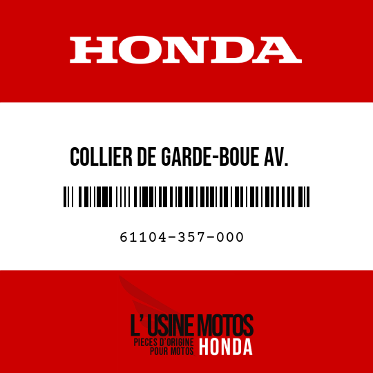 image de 61104-357-000 COLLIER DE GARDE-BOUE AV.