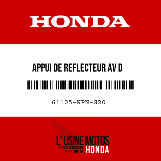 image de 61105-KPN-G20 APPUI DE REFLECTEUR AV D