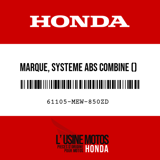 image de 61105-MEW-850ZD MARQUE, SYSTEME ABS COMBINE () TYPE4