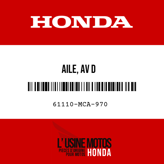 image de 61110-MCA-970 AILE, AV D