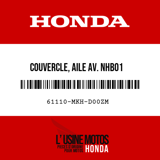image de 61110-MKH-D00ZM COUVERCLE, AILE AV. NHB01