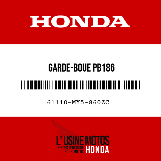 image de 61110-MY5-860ZC GARDE-BOUE PB186 