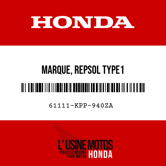 image de 61111-KPP-940ZA MARQUE, REPSOL TYPE1