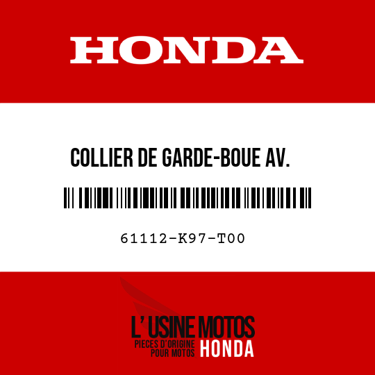 image de 61112-K97-T00 COLLIER DE GARDE-BOUE AV.