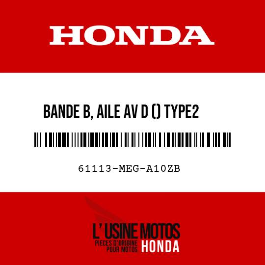 image de 61113-MEG-A10ZB BANDE B, AILE AV D () TYPE2