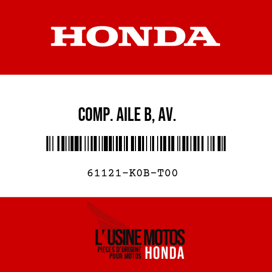 image de 61121-K0B-T00 COMP. AILE B, AV.