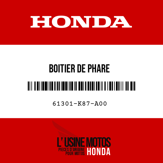 image de 61301-K87-A00 BOITIER DE PHARE
