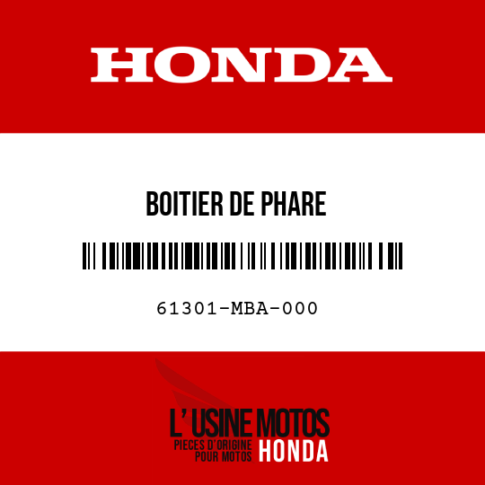 image de 61301-MBA-000 BOITIER DE PHARE