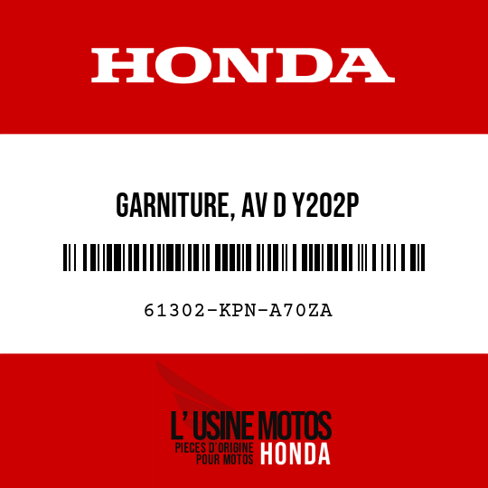 image de 61302-KPN-A70ZA GARNITURE, AV D Y202P
