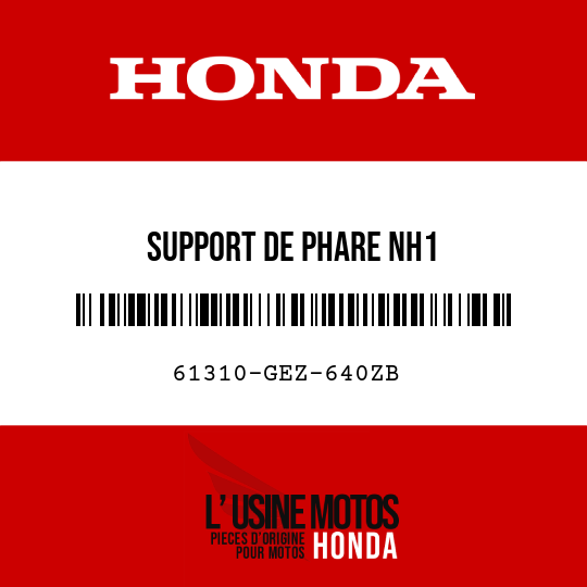 image de 61310-GEZ-640ZB SUPPORT DE PHARE NH1 
