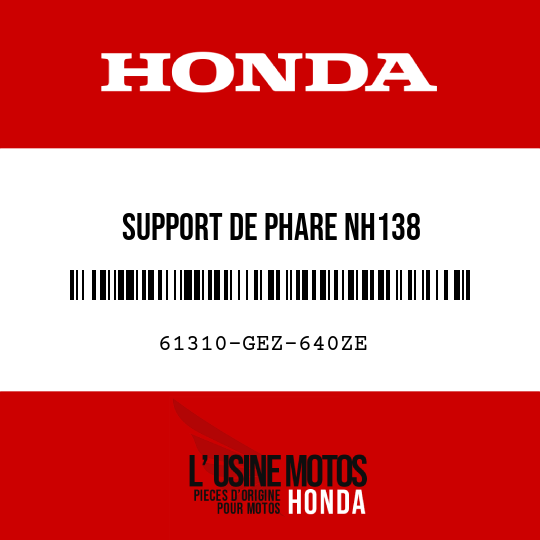 image de 61310-GEZ-640ZE SUPPORT DE PHARE NH138 