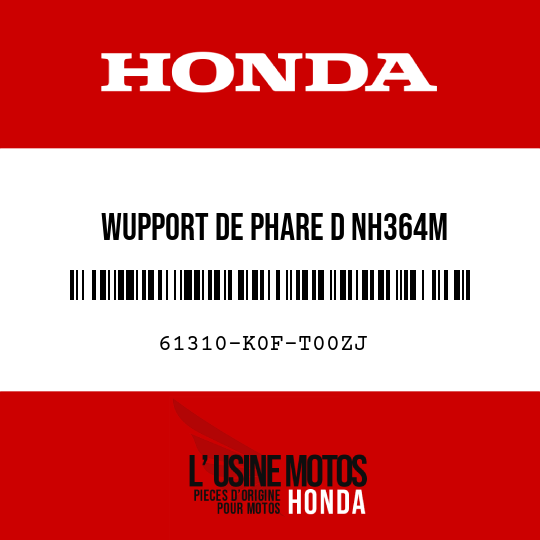 image de 61310-K0F-T00ZJ WUPPORT DE PHARE D NH364M