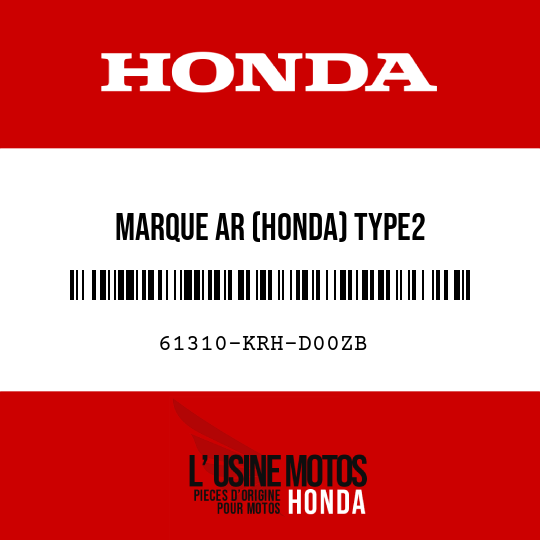 image de 61310-KRH-D00ZB MARQUE AR (HONDA) TYPE2 