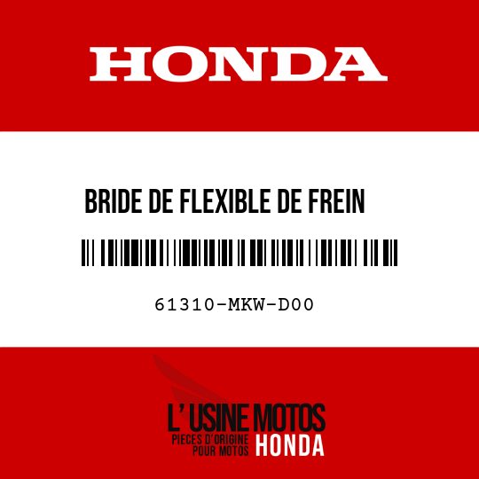 image de 61310-MKW-D00 BRIDE DE FLEXIBLE DE FREIN