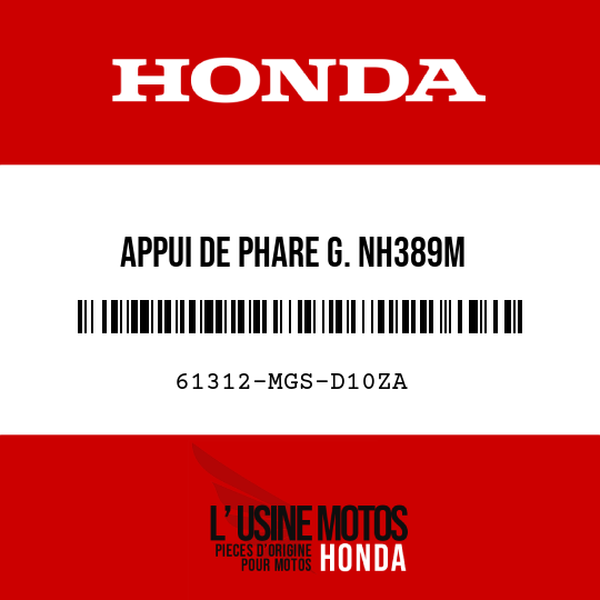 image de 61312-MGS-D10ZA APPUI DE PHARE G. NH389M