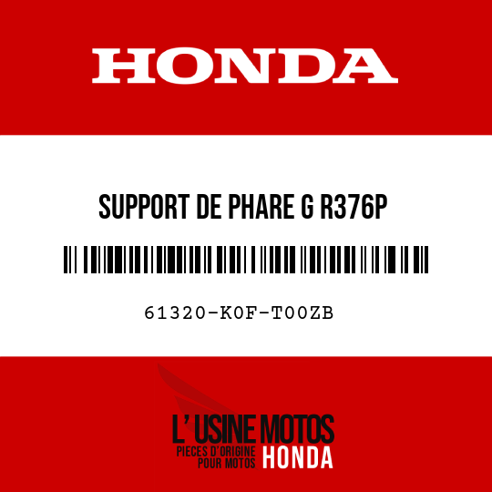 image de 61320-K0F-T00ZB SUPPORT DE PHARE G R376P