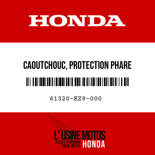 image de 61320-KZ9-000 CAOUTCHOUC, PROTECTION PHARE
