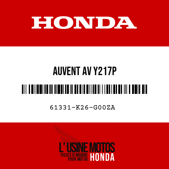 image de 61331-K26-G00ZA AUVENT AV Y217P