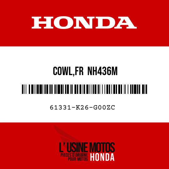 image de 61331-K26-G00ZC COWL,FR  NH436M