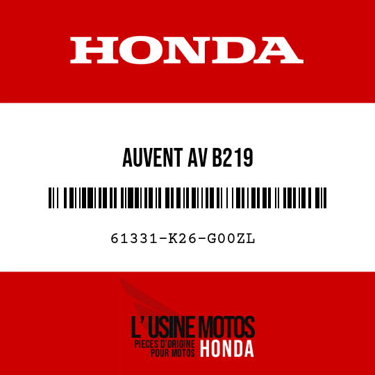 image de 61331-K26-G00ZL AUVENT AV B219