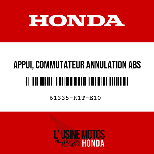 image de 61335-K1T-E10 APPUI, COMMUTATEUR ANNULATION ABS