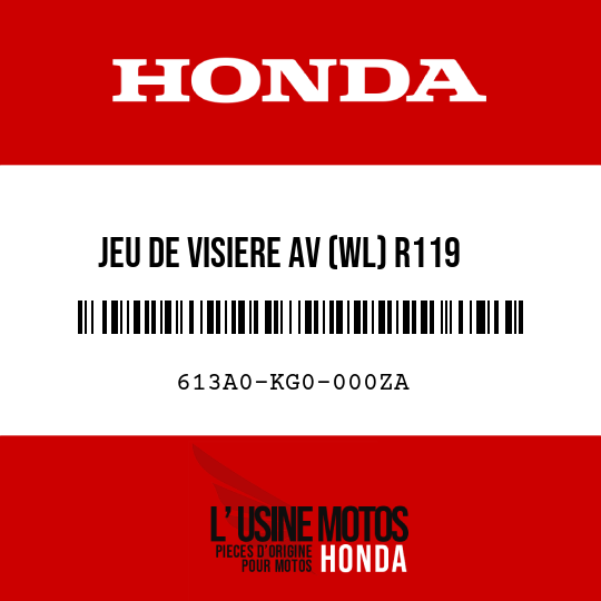 image de 613A0-KG0-000ZA JEU DE VISIERE AV (WL) R119 