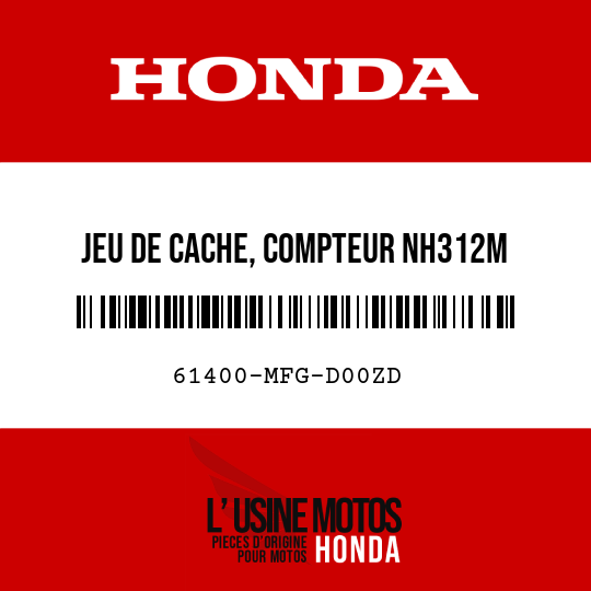 image de 61400-MFG-D00ZD JEU DE CACHE, COMPTEUR NH312M 