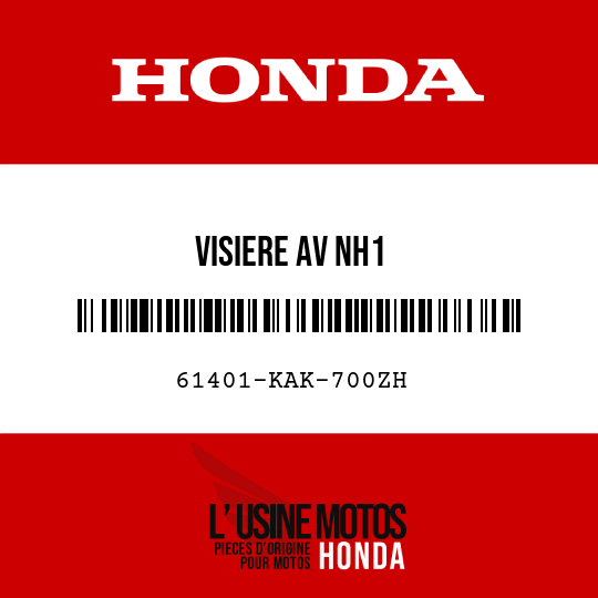 image de 61401-KAK-700ZH VISIERE AV NH1
