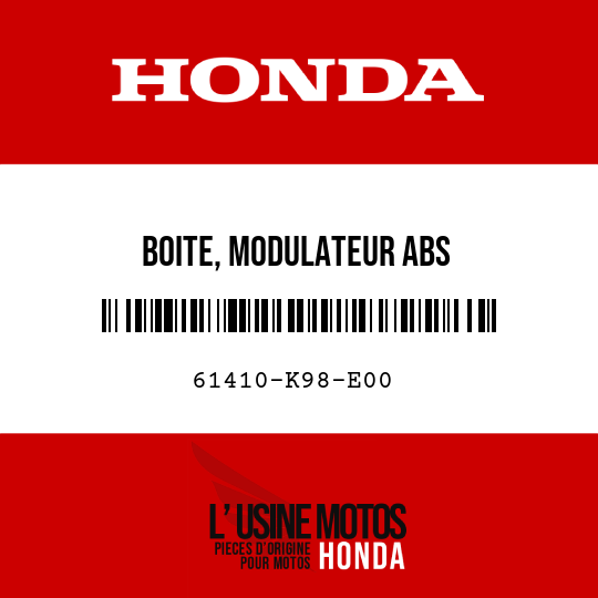 image de 61410-K98-E00 BOITE, MODULATEUR ABS