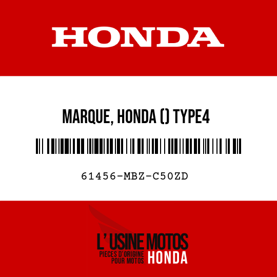 image de 61456-MBZ-C50ZD MARQUE, HONDA () TYPE4
