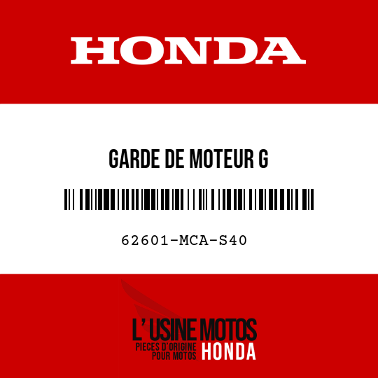 image de 62601-MCA-S40 GARDE DE MOTEUR G