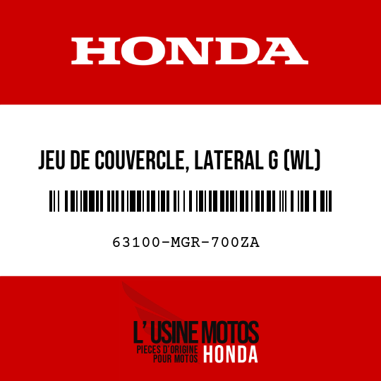 image de 63100-MGR-700ZA JEU DE COUVERCLE, LATERAL G (WL) NHB01