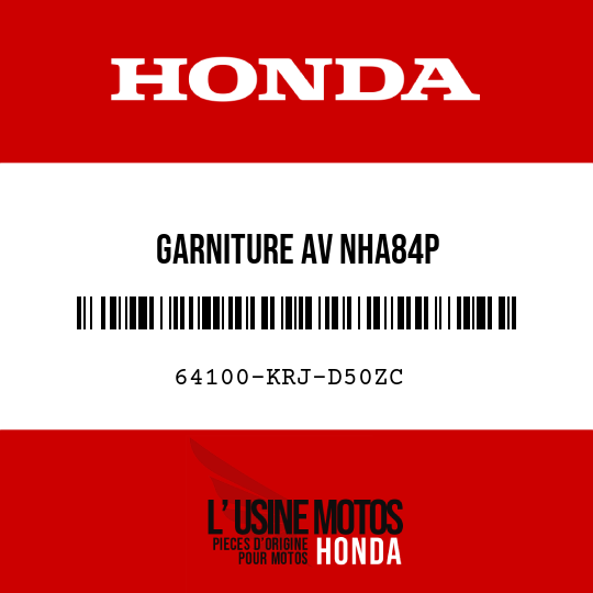 image de 64100-KRJ-D50ZC GARNITURE AV NHA84P
