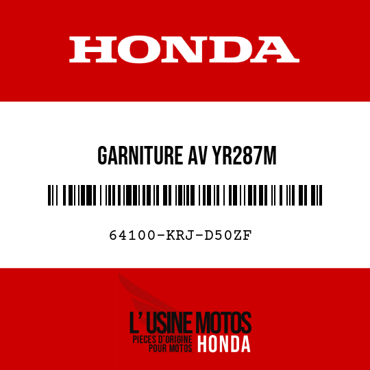 image de 64100-KRJ-D50ZF GARNITURE AV YR287M