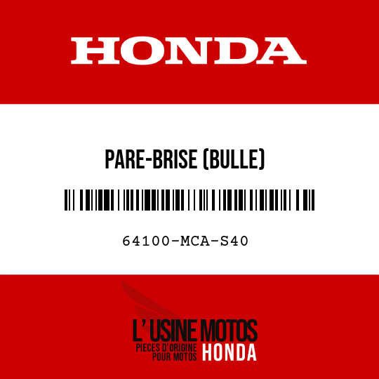 image de 64100-MCA-S40 PARE-BRISE (BULLE)