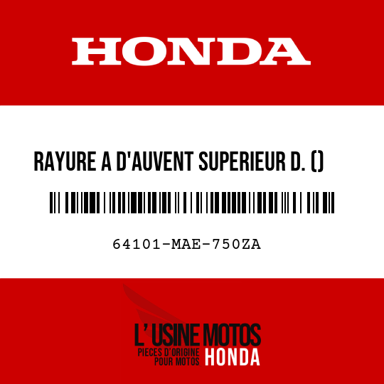 image de 64101-MAE-750ZA RAYURE A D'AUVENT SUPERIEUR D. () TYPE4 