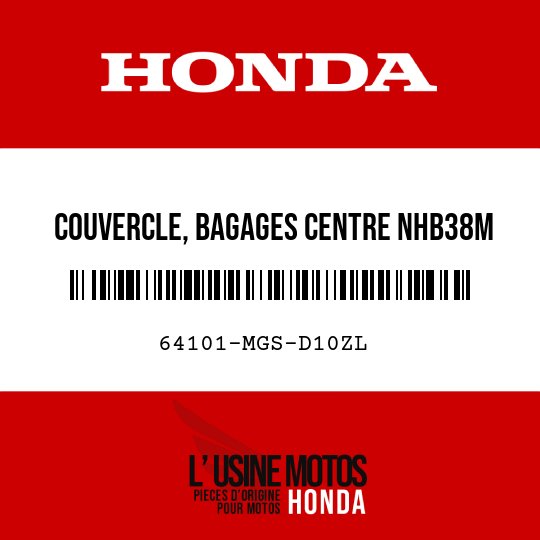 image de 64101-MGS-D10ZL COUVERCLE, BAGAGES CENTRE NHB38M