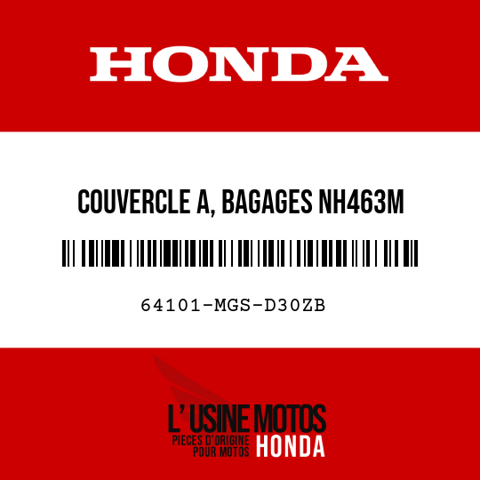 image de 64101-MGS-D30ZB COUVERCLE A, BAGAGES NH463M